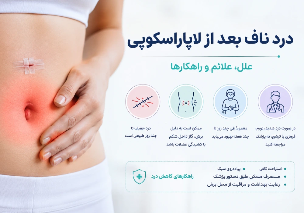 درد ناف بعد از لاپاراسکوپی