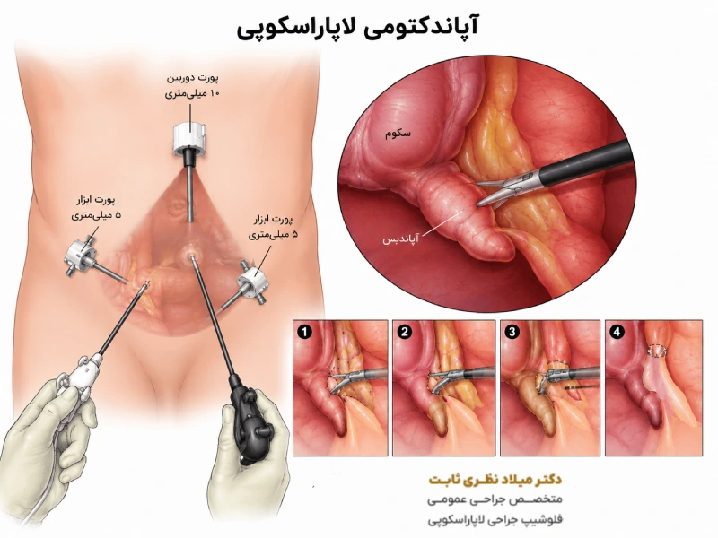 لاپاراسکوپی آپاندیس در رشت